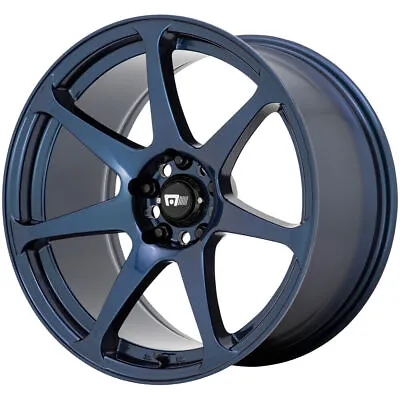 17x8 Motegi MR154 Battle 5x114.3 43 Blue Wheels Rims Set(4) 72.56 • $848