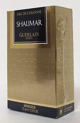 Vtg Guerlain Shalimar Perfume Eau De Cologne Spray 2.5 Oz Sealed Box Cellophane • $89.99