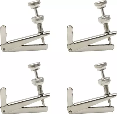 4Pcs Violin Fine Tuners For 4/4-3/4 Violin String Adjusters Metal Stable-Style • $11.34