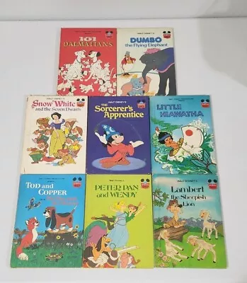 Lot Of 8 Vintage Disney’s Wonderful World Of Reading Hardcover Books ‘73-‘81 • $15.99