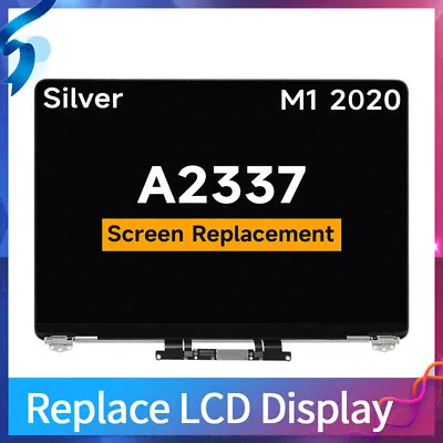 $239 • Buy New Replacement Macbook Air 13  A2337 M1 2020 Silver Full LCD Screen Assembly