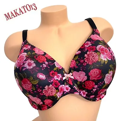 VICTORIAS SECRET 38DD Body By Victoria Perfect Coverage Lightly Lined Floral Bra • $35.95