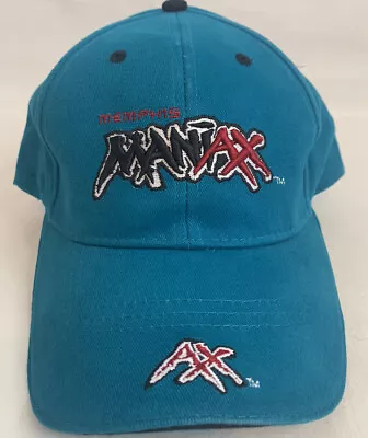 Vintage Drew Pearson XFL Memphis Maniax Adjustable Blue Hat Brand New NWT 2001 • $29.95