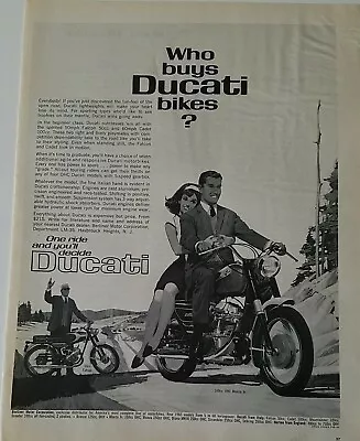 1965 Ducati OHC Monza Jr And Falcon Motorcycle Motor Bike Ad • $9.99