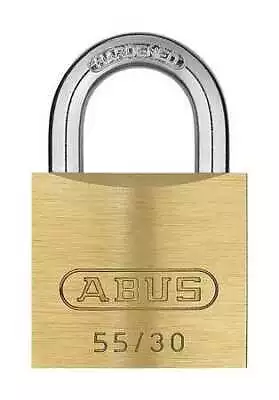 Abus 55/30 Kd Padlock Keyed Different Standard Shackle Rectangular Brass • $7.99