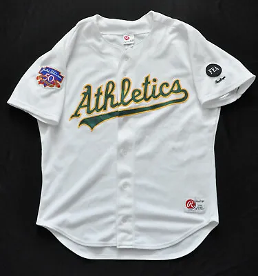 Modesto A's Athletics Rawlings Jersey Blank Robinson 50th Patch Authentic 48 XL • $199.99