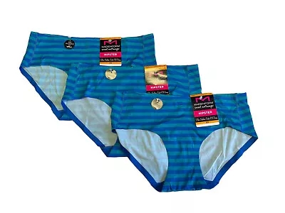 Maidenform Women's Set Of 3 Comfort Devotion Hipster Underwear - Victoria Stripe • $12.99