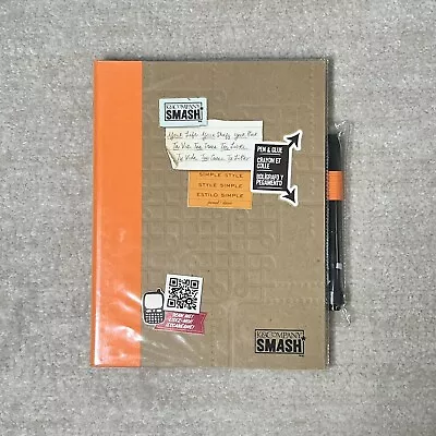 K & Company Smash Book Orange Simple Style Scrapbook Memory Keeper Glue Pen • $34.99