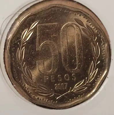 2007 Chile 50 Pesos Unc Rare Coin Add To Your Collection • $1.99