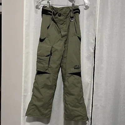 Marker Ski Pants Insulated Light Green Kids Snowboard Ski Pants Juniors Size 10 • $16