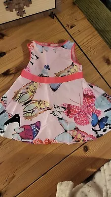 Baby Girls Designer Pink Ted Baker Dress 0-3m • £0.99