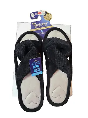 Isotoner Womens Slippers Eco Comfort Memory Foam 8.5-9 Size • $4.99