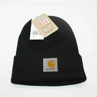 For Unisex Carhart Beanie Watch Hat Acrylic Winter Pull On Closure Knit Cap AU • $11.99