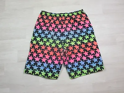 Vintage Men's Shorts 1990's Colorful Stars Handmade Long Board Beach Surf Punk L • $20