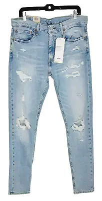 LEVI'S Men's Skinny Taper Distressed Jeans Denim Size 36x34 • $39.99