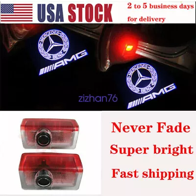 2x LED White HD Door Courtesy Light For Mercedes Benz GL-Class 2013-2016 • $13.95