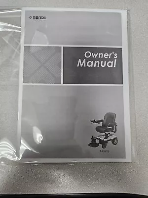 Used Merits Owners Manual For EZ Go Transportable P321B Power Wheel Chair Chair • $10