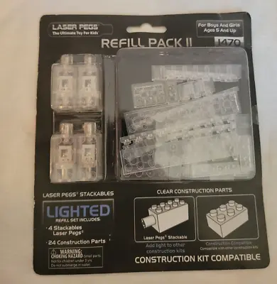 New Laser Pegs Lighted Stackable Construction Blocks Refill Pack 2 #1470 28pcs • $23.12