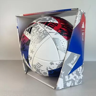 Adidas MLS OFFICIAL Match Ball 2023 Soccer  Ball White Red Soccer HT9026 Size 5 • $48