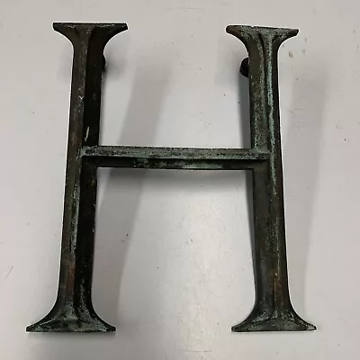 Antique Letter N - Building Marquee Sign Gothic Cast Bronze Brass Art Deco #2 • $99.99