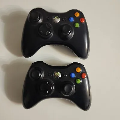$12 • Buy Xbox 360 Controllers Lot Of 2 FOR PARTS Only