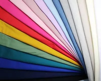 French Terry Loopback Plain Knitted Jersey Fabric 95% Cotton 155cm Half Metre • £5.70