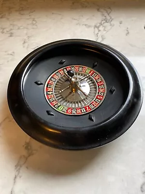 Vintage Josa Games Bakelite 8  Roulette Wheel With Ball USA Good Luck Brand • $24