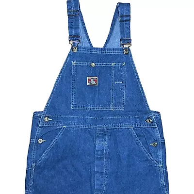 Vintage Ben Davis Men’s Size 36 Denim Bib Overalls Blue Union USA Made Workwear • $84.95