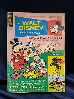 Walt Disney Comics Digest #9 1969-Carl Barks-Zorrro-Alex To-Donald Duck-Capt.... • $52.84