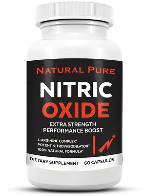Nitric Oxide Booster Extra Strength Capsules L-Arginine Supplement Muscle Growth • $14.95