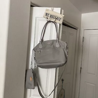 NWOT MZ Wallace Goldwell Shoulder Crossbody Chelsea Tote Gray With Pouch Dustbag • $119.99