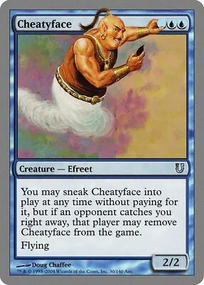 Cheatyface Unhinged PLD Blue Uncommon MAGIC THE GATHERING MTG CARD ABUGames • $2.29