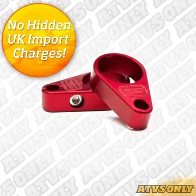 YFZ450R Brake Line Clamps For Yamaha Red YFZ 450R 2009-22 Streamline Hose Clip • £27.99