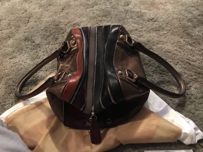 £200 • Buy D & G. Dolce & Gabbana 5 Zip Lily Bag - Multi Coloured