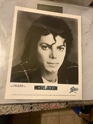 Rare! Michael Jackson 1987 Victory 8x10 Photo Epic 8707 Frank M. Dileo Artist • $29.99