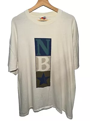 90’s Vintage Newport Blue Nautical Sportswear Single Stitch T Shirt Size XXL • $19.99