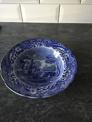 £20 • Buy Vintage Copeland Spode Blue Italian Dish/Bowl With Fluted Edge