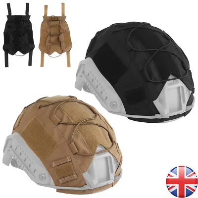 FAST HELMET COVER MILITARY ARMY TACTICAL CAMO AIRSOFT HEADGEAR RIPSTOP MESH Hot • £14.99