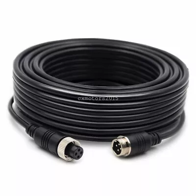 4 Pin Backup Camera Extension Cable Cord 33ft Copper Wires RV Truck Connector • $12.79