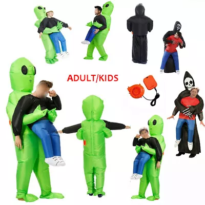 Adult Inflatable Fancy Funny Dress Costume Halloween Alien Blowup Party Fat Suit • £25.96