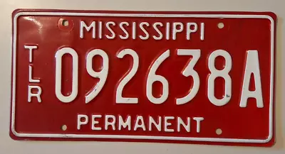 🐾 Mississippi  Permanent  Trailer License Plate (092638a) • $12.95