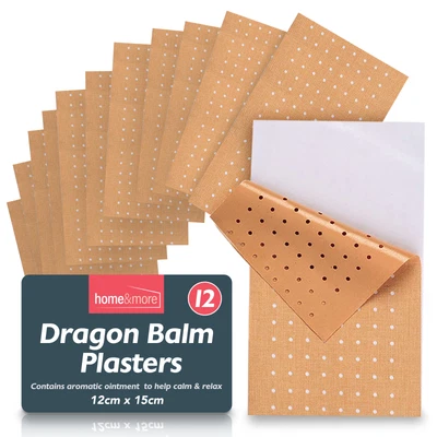 £4.99 • Buy 12pk Dragon Balm Herbal Patches Pain Relief Patch Heat Plaster Back Knee Muscle