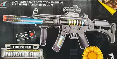 £17.99 • Buy Army Military Assault Gun Rifle MP5 Laser Lights Sound Kids Girls Boys Toy 73cm