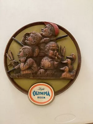 Vintage Olympia Brewing Co. Beer Sign - Hunt /Hunting Bar Sign • $44.95