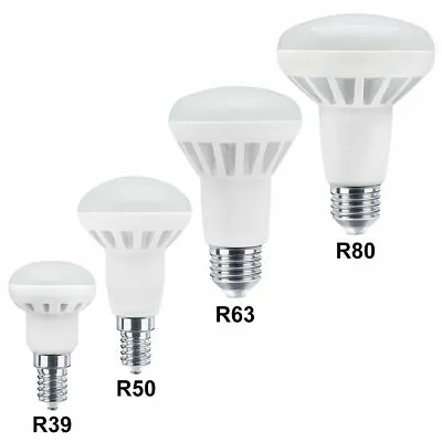 LED Reflector Light Bulbs Cool White R39 R50 R63 R80 Reflectors • £5.99