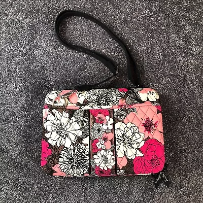 Vera Bradley Hard Shell Crossbody 11.5  Mini Laptop Bag Tablet Mocha Rouge • $17.50