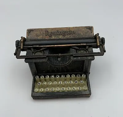 Miniature  Renington  Typewriter Coppertone Metal Pencil Sharpener Hong Kong • $14.99