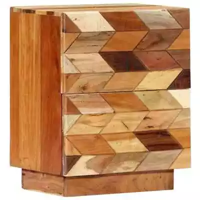 Cabinet Drawer Dresser Side End Table For Bedroom Solid Reclaimed Wood VidaXL Vi • $137.99