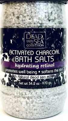 1 Ct Dead Sea Collection Hydrating Retinol Activated Charcoal Bath Salts 34.2 Oz • $19.89