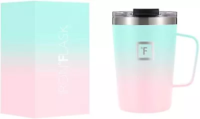 $20.90 • Buy IRON °FLASK Grip Coffee Mug, Leak Proof, Vacuum Insulated Stainless Steel Bottle